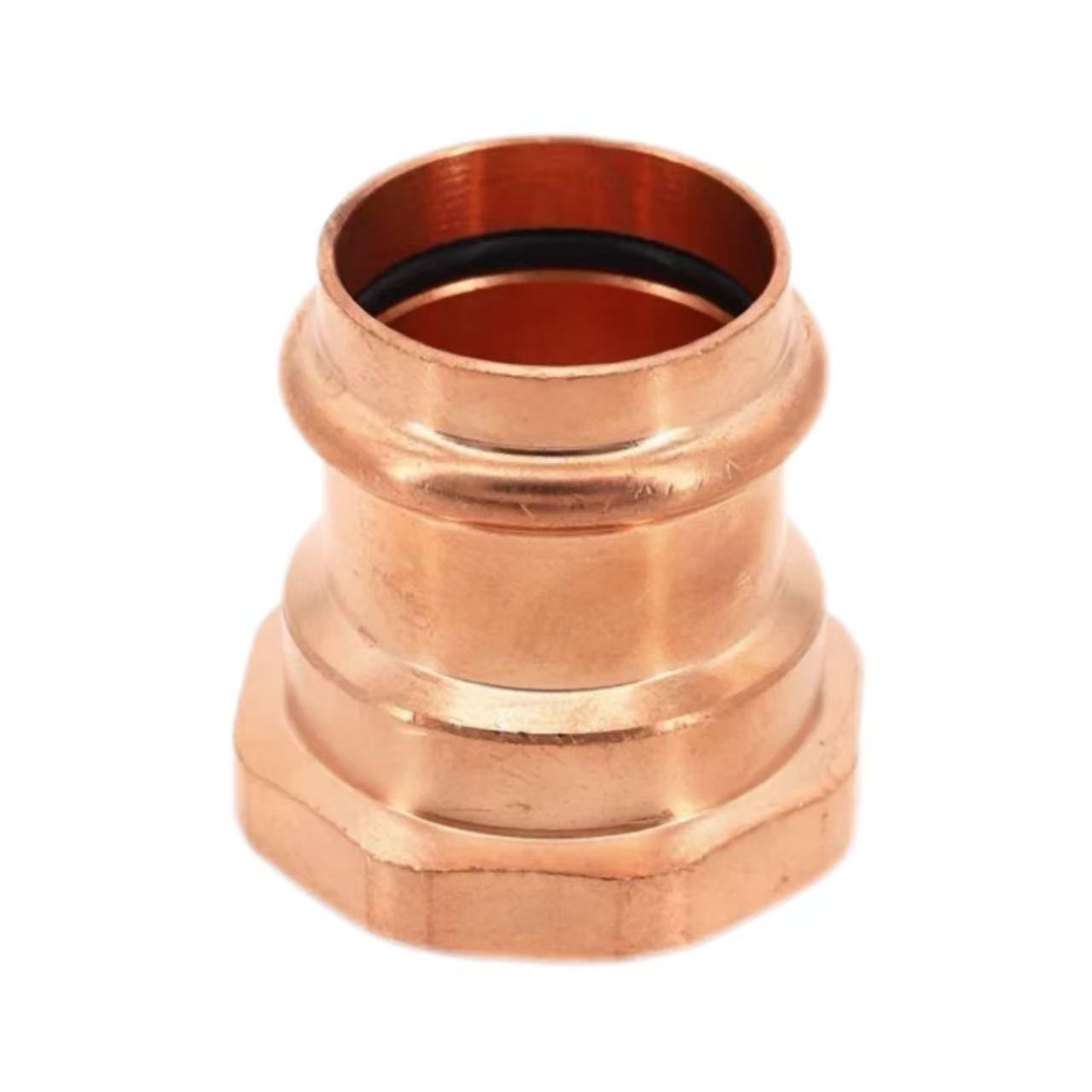 Dubbelpress invändigt gängad rak adapter