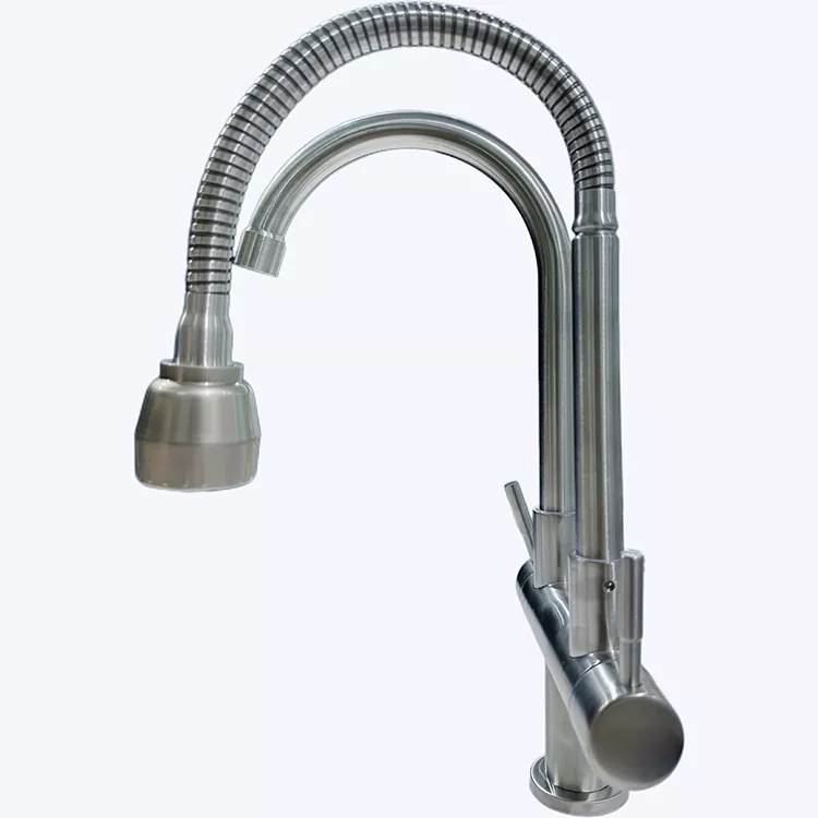 Kök Roterande Enkel-Kall Dual-Pipe Dubbel-Utlopp kran